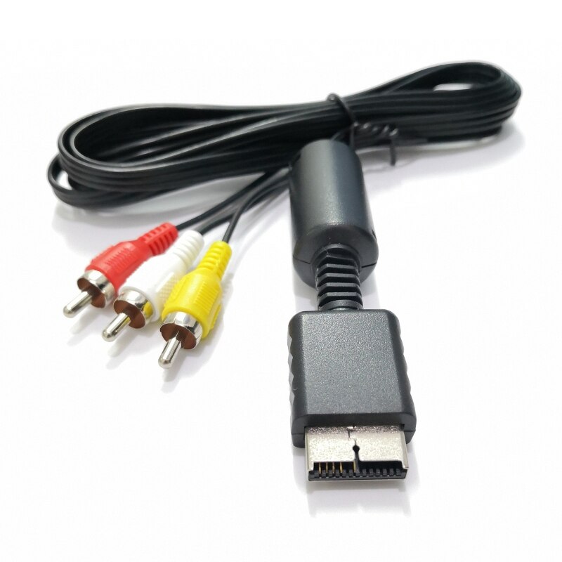 1.8M Composite 3 RCA AV Cord Composite Video Cable Cord TV Adapter for Compatible with Sony PS2 AV Cable 2022