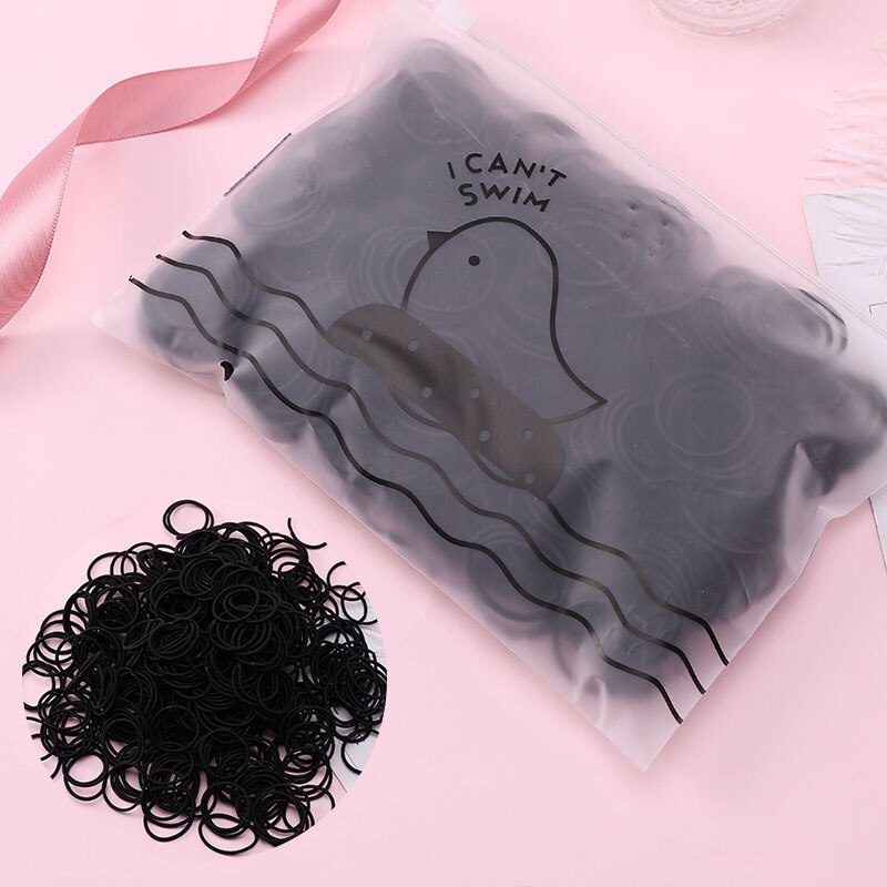 100 sztuk/worek dziewczyny akcesoria do włosów opaski gumowe elastyczne gumki do włosów Gum dla kucyk Holder Scrunchie pałąk akcesoria do włosów: 13