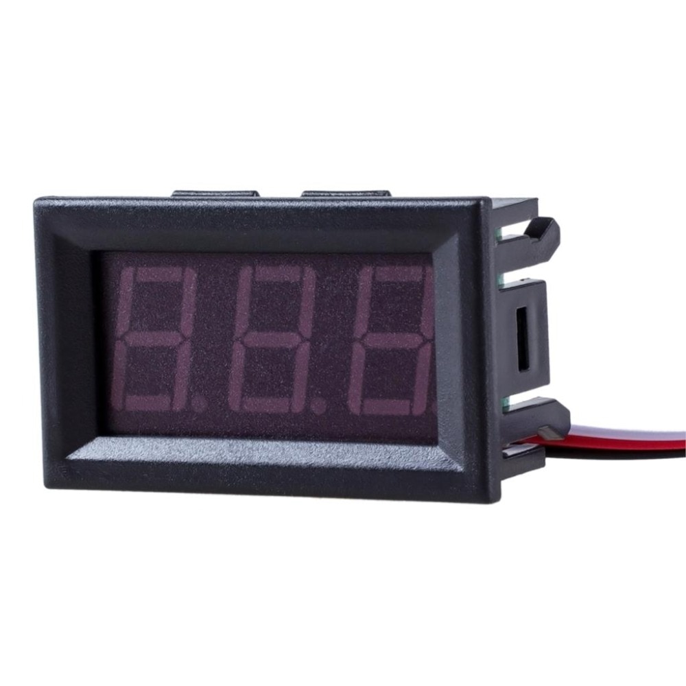 1 pc DIY Mini Voltmeter Tester Digitale Voltage Test Batterij DC 0-30 V 0-100 V 3 draden Rood Groen Blauw voor Auto LED Display Gauge