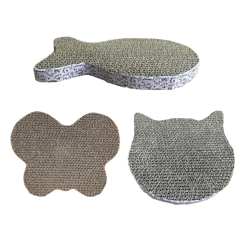 Sisal Cat Scratcher Board Scratching Post Mat Toy Soft Bed Mat Kitten Corrugated Cardboard Scratch Pad Claws Care Pet Toys