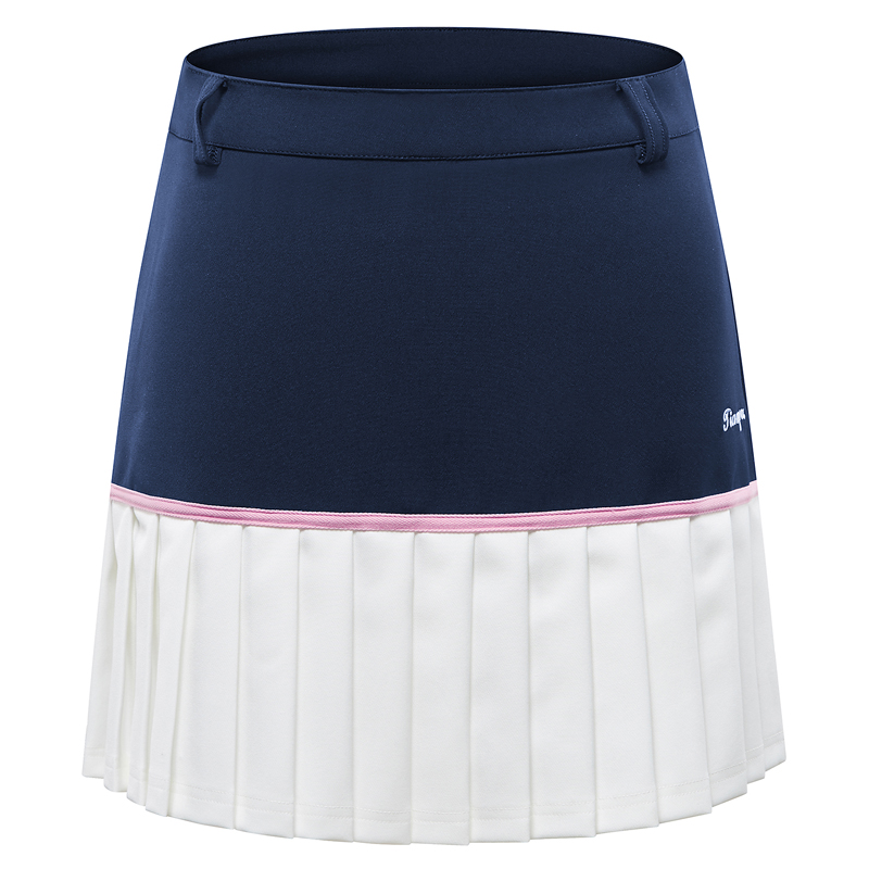 Kvinder plisseret kort nederdel sommer anti-lys tennis badminton mini nederdel slankende midje rynke kjole xl  d0814: M