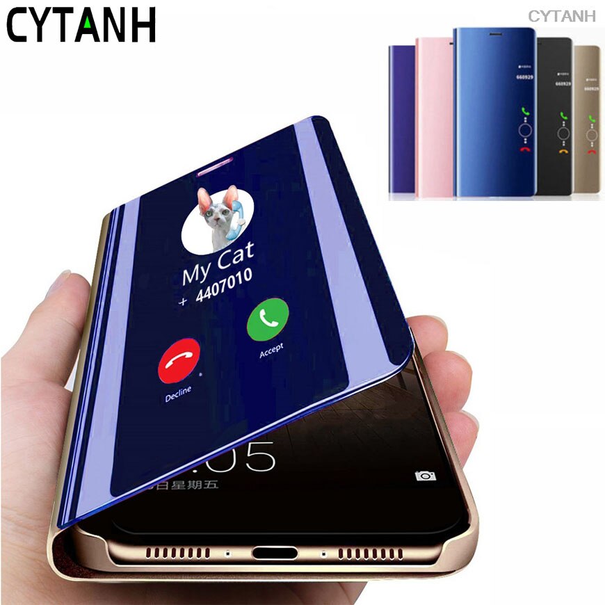 Funda Coque Honor 20 S Smart View Spiegel Case Voor Huawei Honor 20 S MAR-LX1H 6.15 Inch Stand Flip Book telefoon Cover Vlakte Cytanh