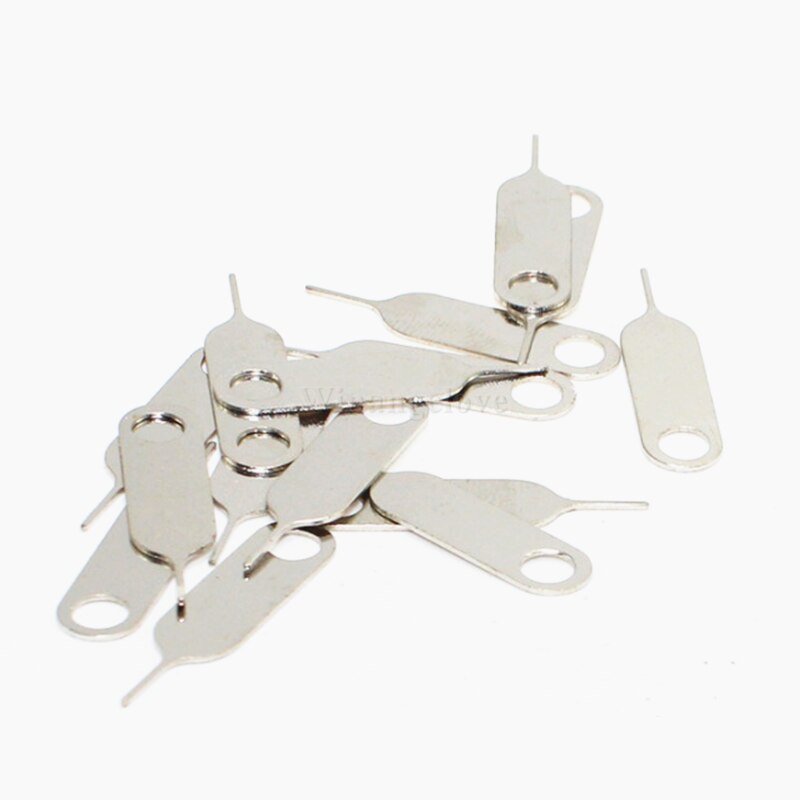 100 Stks/partij Sim Card Tray Removal Remover Eject Pin Naald Key Tool Voor Iphone 13 12 11X8 7 6 5 4