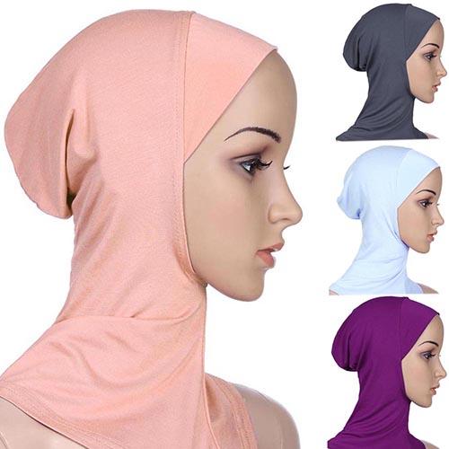 Bonnet hijab musulman doux et intégral, sous-foulard islamique, bonnet, châle, foulard islamique, bandeau intérieur