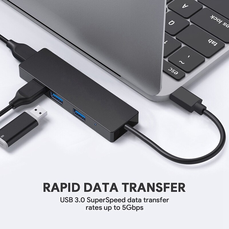 HYD-9101T Usb 3.0 4-Port Hub Docking Station Is Geschikt Voor Alle Usb C Apparaten. Ondersteuning: Windows Me/2000/Xp/Vista/Nt/7/8