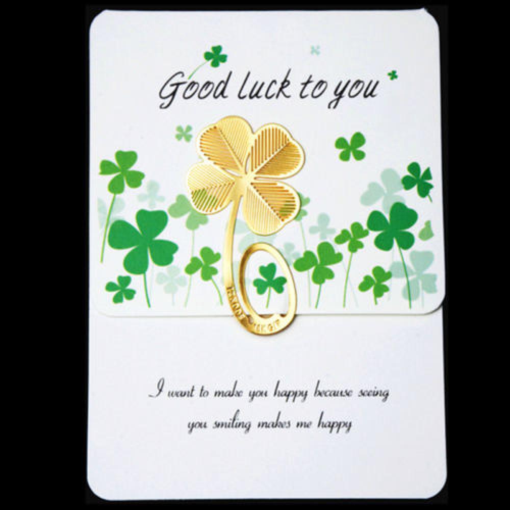 1 Pc Klavertje Vier Lezen Metalen Clip Bookmark Leeswijzer Voor Kids