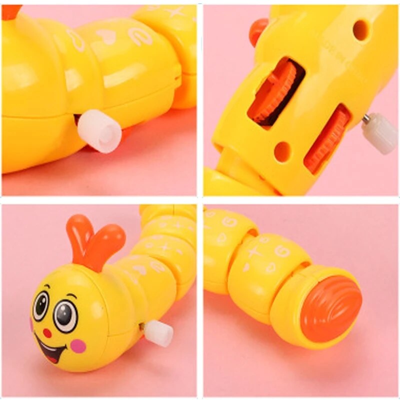 1pcs Cartoon Cute Clockwork Toy Clockwork Hair Bug Can Run Chick Animal Winding Puzzle Fun Baby Toy Educational Birthday