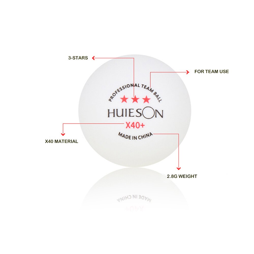 50/100Pcs 3-Star Ping Pong Bal Professionele X40 + Abs 2.8G Tafeltennis Ballen Wit oranje Amateur Geavanceerde Training Team Ballen
