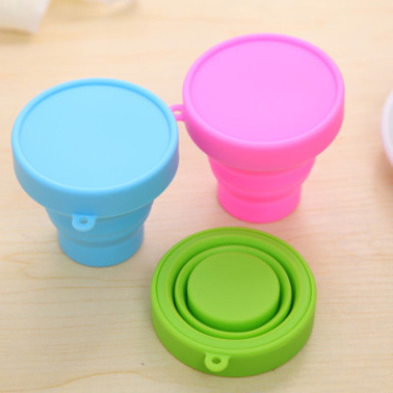 Portable Silicone Telescopic Drinking Collapsible Folding Cup Travel Camping Folding Outdoor Retractable Coffee Water Tooth Bug