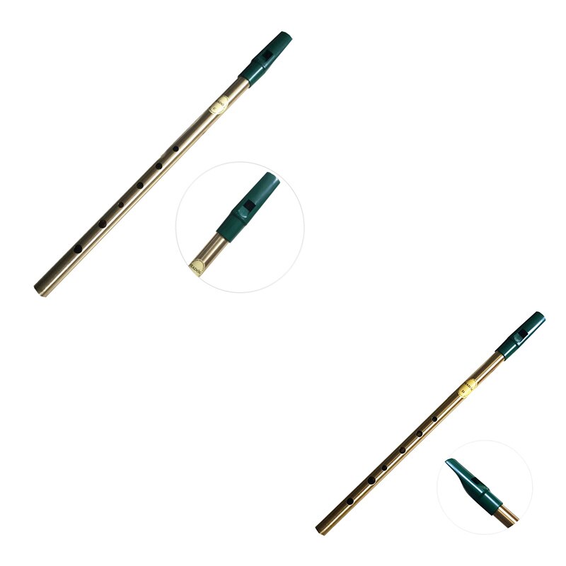 Irische tin whistle, irische flöte , 6- loch-klarinettenpfeife, vernickeltes musikinstrument