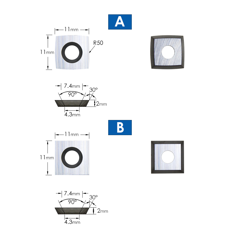 TASP 10 sztuk frezy z węglików spiekanych narzędzia robić toczenia drewna okrągłe kwadratowe diamentowe wymienne noże frezarskie robić tokarki narzędzie robić toczenia drewna