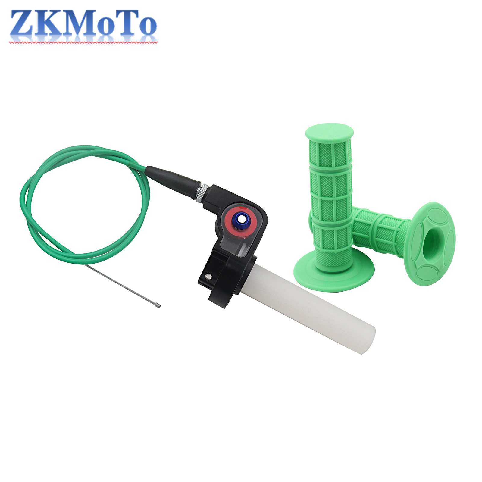 Manillar de motocicleta de 22mm, empuñaduras de acelerador de Gas de giro rápido, Kit de giro para Honda, Yamaha, Kawasaki, Suzuki, KTM, ATV: Lavanda