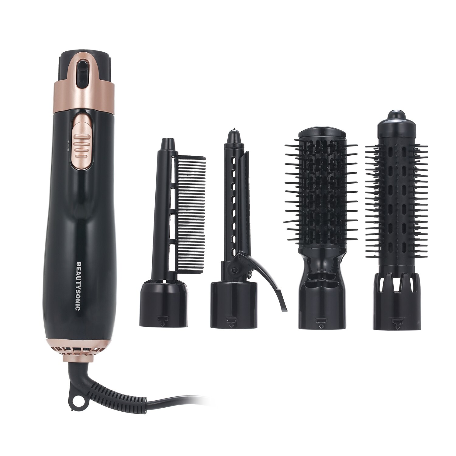 Hair Dryer Styler and Volumizer Hair Curler Straightener Blow Dryer Brush Rotating Blow Dryer Comb Salon Tool