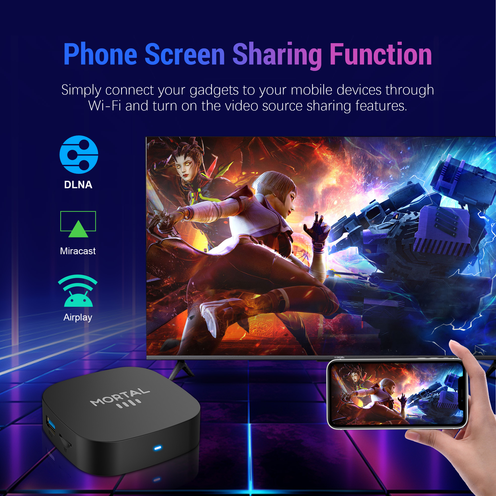Smart TV Box Android 16, Google Voice Control, Wi-Fi 6 2.4G, 4K 1080p, 8GB, 128GB, T1+, Bluetooth 5.0, RK3518, HDMI de Alta Velocidade, Global Media Player