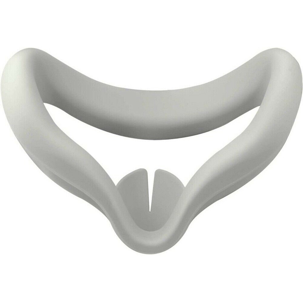 1PC Soft Silicone Eye Mask Cover For Oculus Quest 2 VR Glasses Anti-sweat Anti-leakage Light Blocking Protective Eye Cover Pad: white