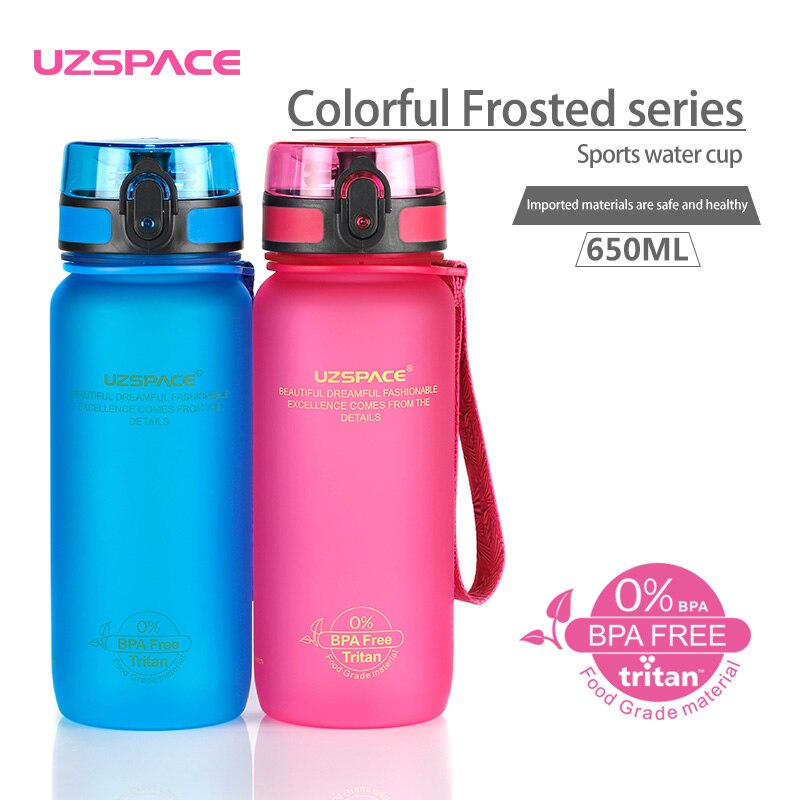 Uzspace Sport Water Fles 650ml1l Eco Friendly & B... Grandado