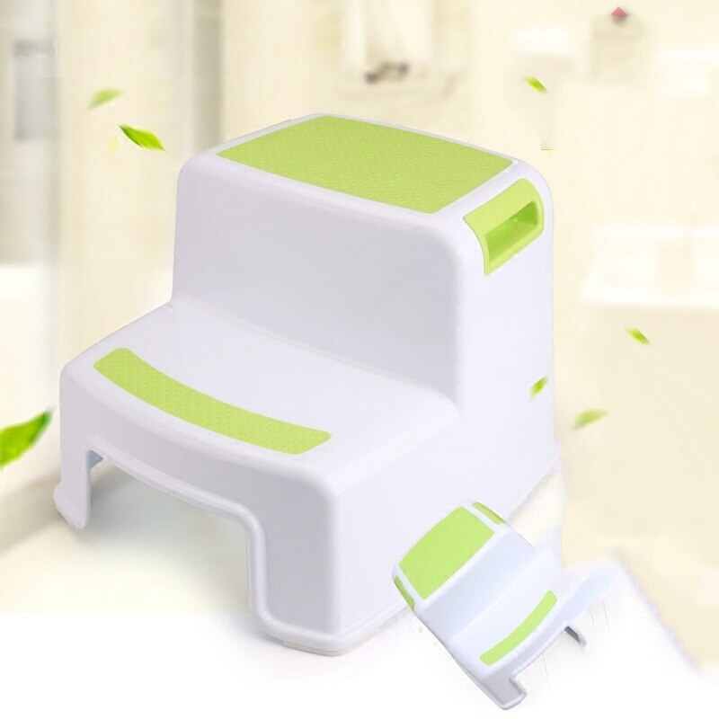2 Step Stool for Kids - Childrens,Toddler Stool with Slip Resistant Soft Grip for Safety As Bathroom Toilet Potty Training Stool