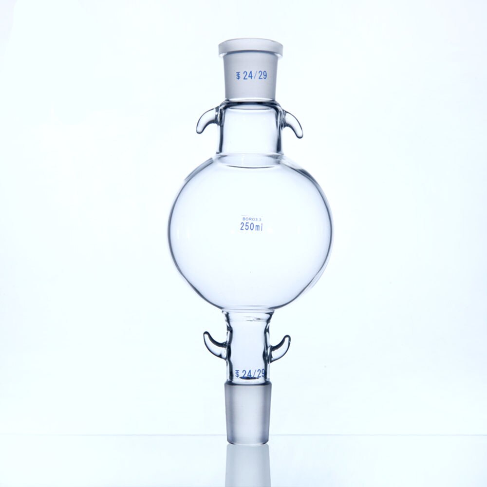 100ml to 1000ml Lab Glass Chromatography Solvent Reservoir Ball 24/29 Standard Joint, chromatography column storage ball