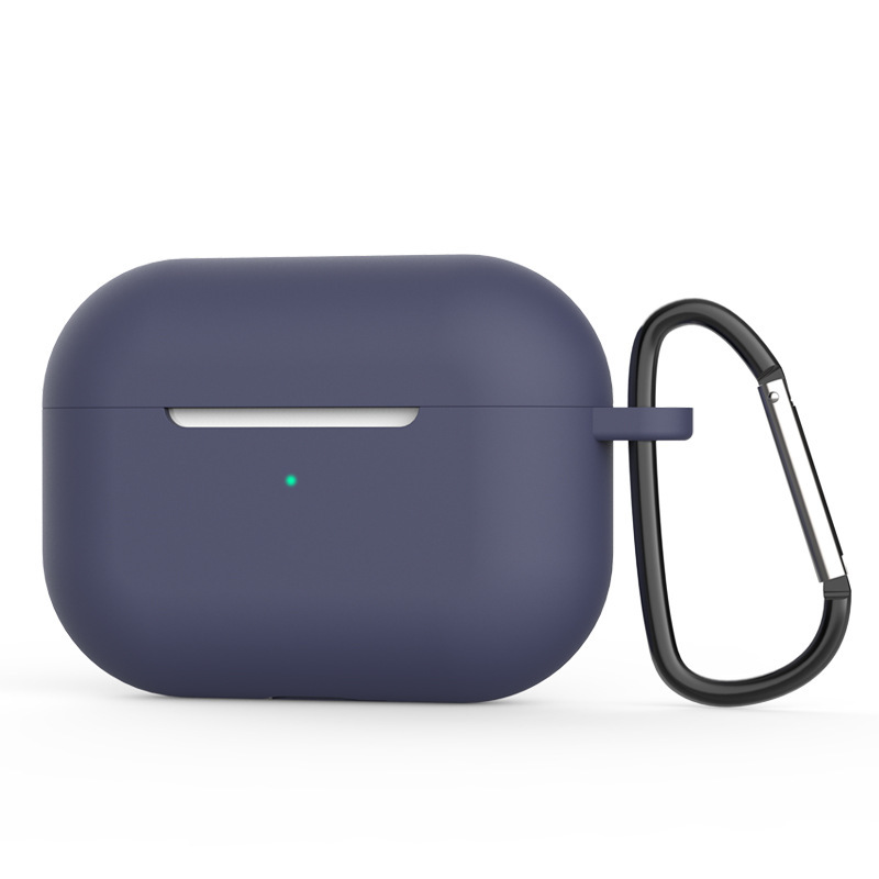 Soft Silicone Case for Apple Airpods Pro Wireless Headset Case for AirPods Pro Charging Box Solid Color Earphones Case: Dark Orange