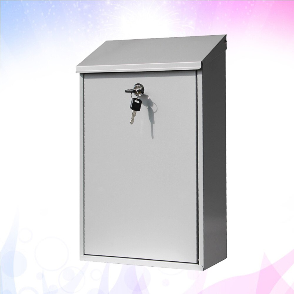 1pc Lockable Practical Durable Convenient Post Box Letter Box for Daily Use Outside