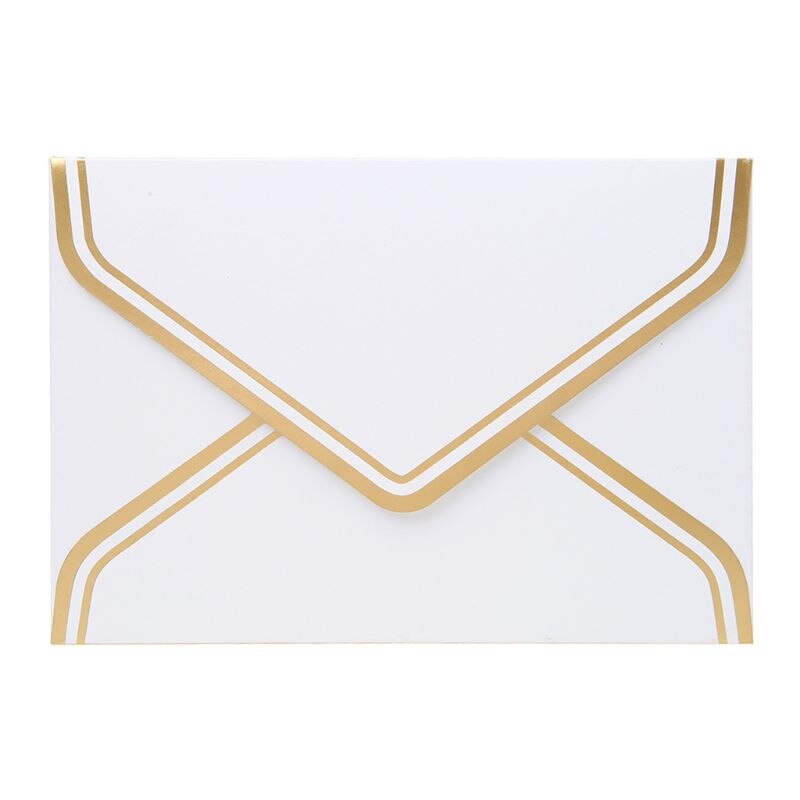 10 unidades/juego de Sobres de papel para manualidades Retro Vintage en blanco para cartas, tarjetas de felicitación, invitaciones a de boda, de 125x175mm: White