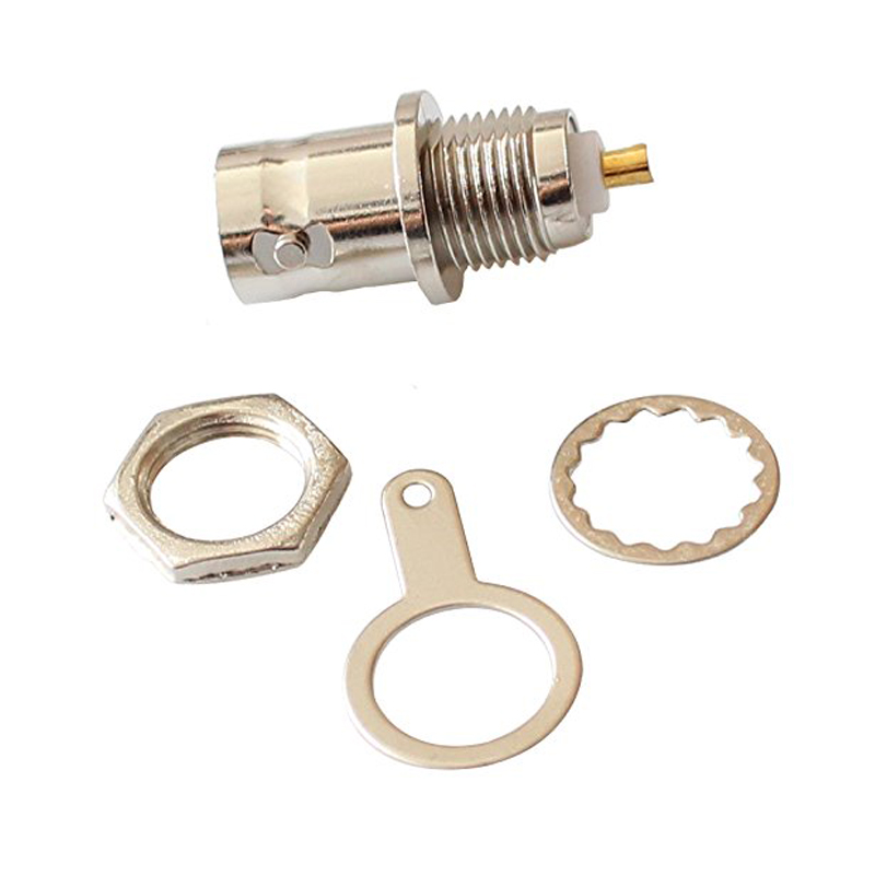 Lodding vri fjær sikkerhetssystem bnc-kontakt jack for koaksial  rg59 -kabel cctv kamera tilbehør