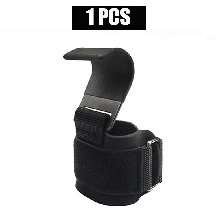 Weight Lifting Hooks Gym Fitness Set Weightlifting Wrist Straps Gloves Pull-ups Power Lifting Grips Training Booster Equipment: 1 PCS A