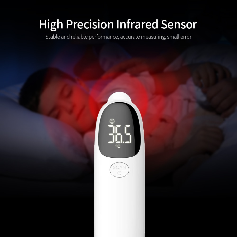 Handheld Electronic Thermometer Portable Forehead Thermometer Ear Thermometer High Precision Non-contact Infrared Thermometer