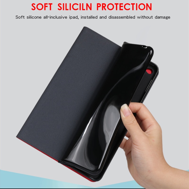 QIJUN – Coque en Silicone souple pour Samsung Galaxy Tab A 8.0, , T290, T297, pliable, avec support