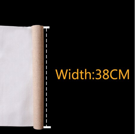 Linnen Blend Primed Leeg Canvas Voor Schilderen Laag Olieverf Doek 1M Een Roll ,28/38/48/58 Breedte: width 38cm