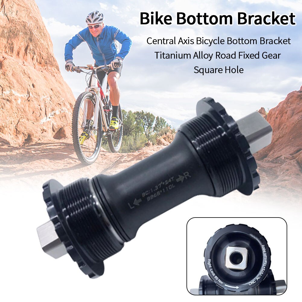 Pédalier de vélo pour vélo pliant 110 113 119mm étanche alliage de titane axe Central trou carré Sports de plein air intégrale