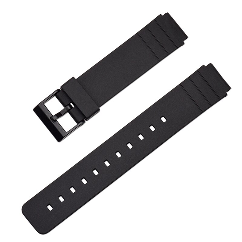 Watch Band Strap Pin Buckled TPU Wristwatch Bands Replacement Accessories For Casio MW-59 MQ-24 MQ-71 MQ-76: Default Title