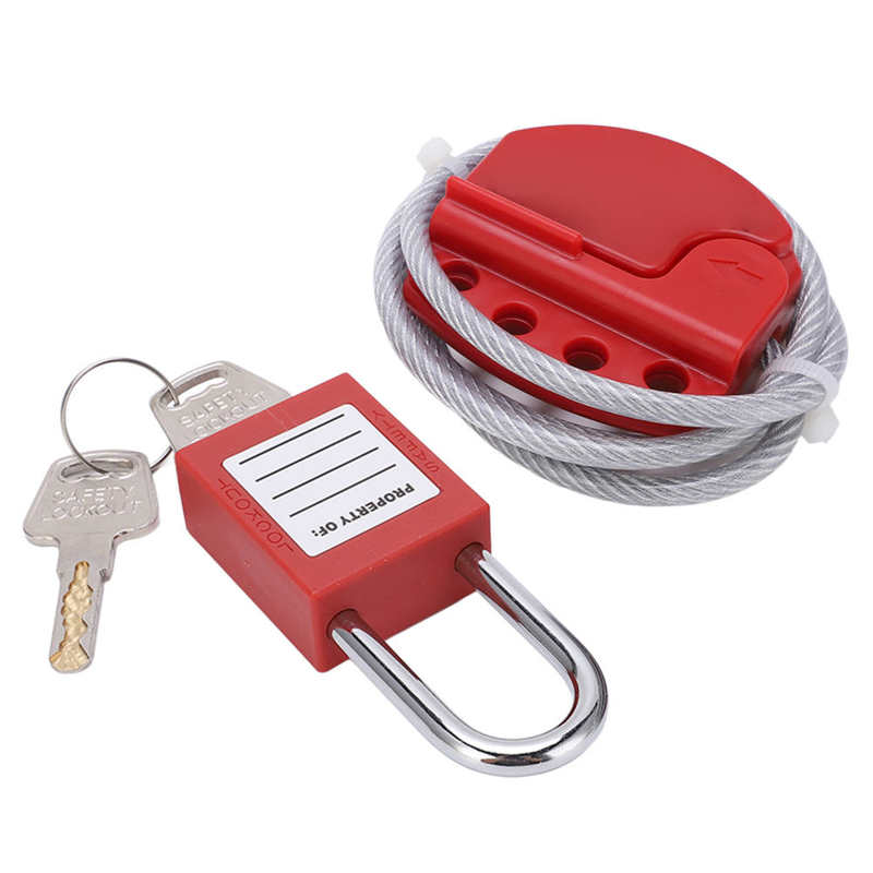 Steel Cable Lock Stainless Steel Safety Cable Lock for Industry for Home for Factory