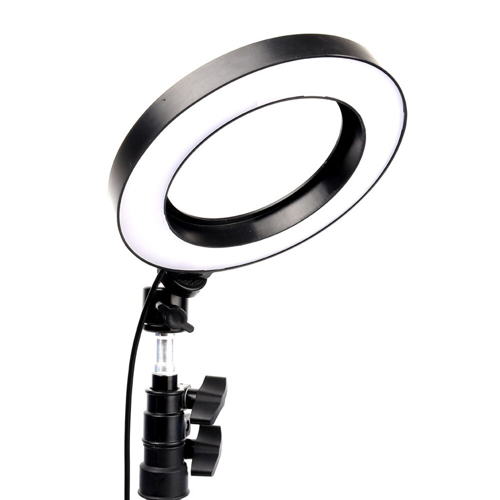 6 Inch LED Ring Light Living Broadcast Selfie Fill Round Lamp Dimmable Level 10 Light Modes Selfie Fill Lamp Studio Video Lamp