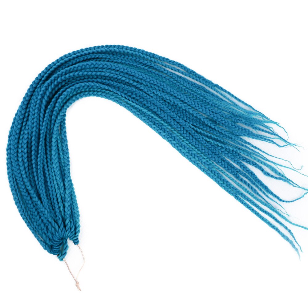 22inch Box Braids 22Strands Senegalese Twist Braids Crochet Hair Extensions Ombre Colors 3S Crochet Braiding Hair: A30