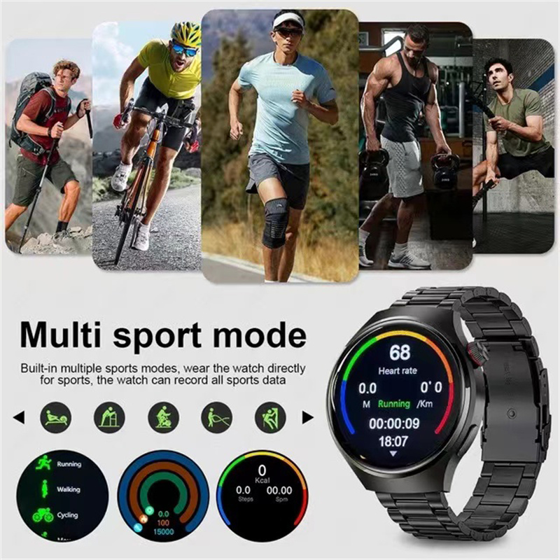 Huawei-Montre connectée GT4 Pro pour homme, GPS, NDavid, écran AMOLED 360x360, fréquence cardiaque, appel Bluetooth, étanche IP68, 2024