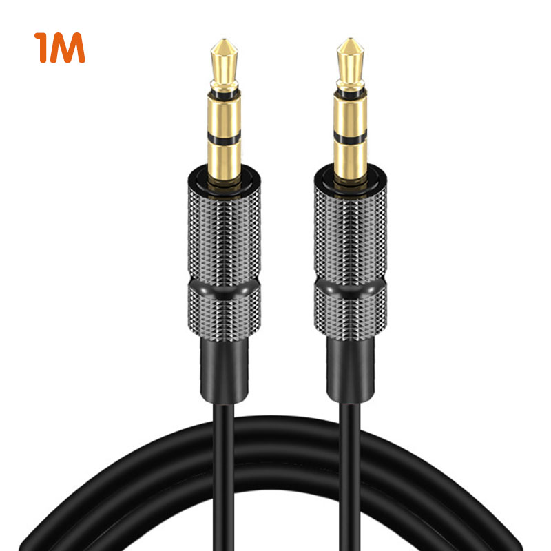 3.5mm jack audiokaapeli 3.5 uros-uros kaapeli audio 90 asteen suorakulmainen aux kaapeli auton kuulokkeille  mp3/4 aux johto linja 3m: 01 musta 1m