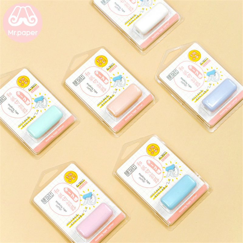 Papier Mr 6 couleurs ruban coupe ciseaux Mini pratique ciseaux adapté pour 6mm-30mm masquage ruban papeterie ciseaux