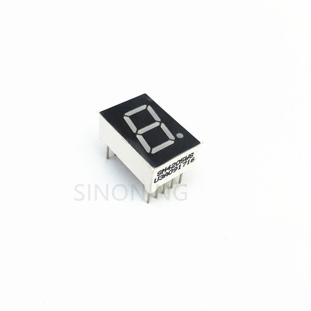 2 stks 0.5 inch 1 digit LED digitale buis gemeenschappelijke kathode digitale buis 4205