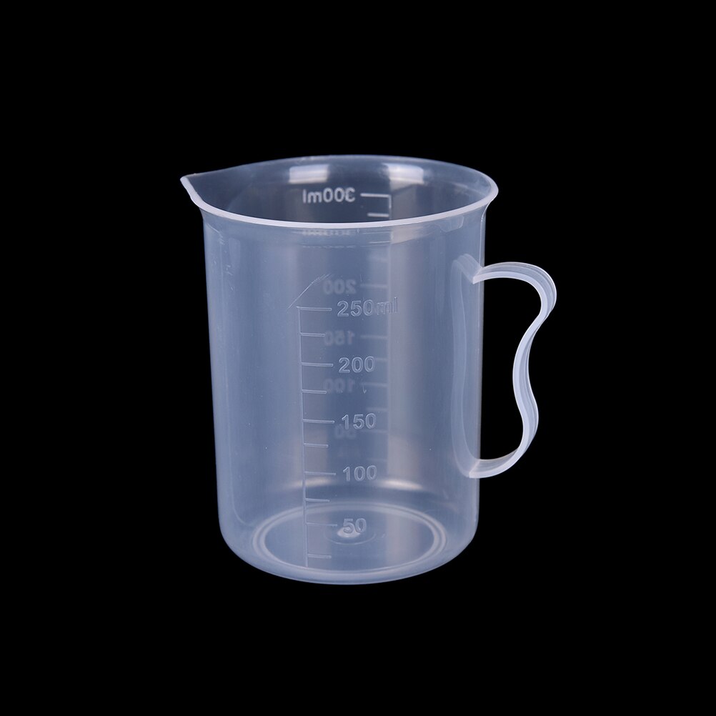 Taza de medición de plástico transparente para herramientas de medición de laboratorio vaso medidor cocina del hogar herramienta de cocina 20/30/50/300/500/1000ML: 300ml