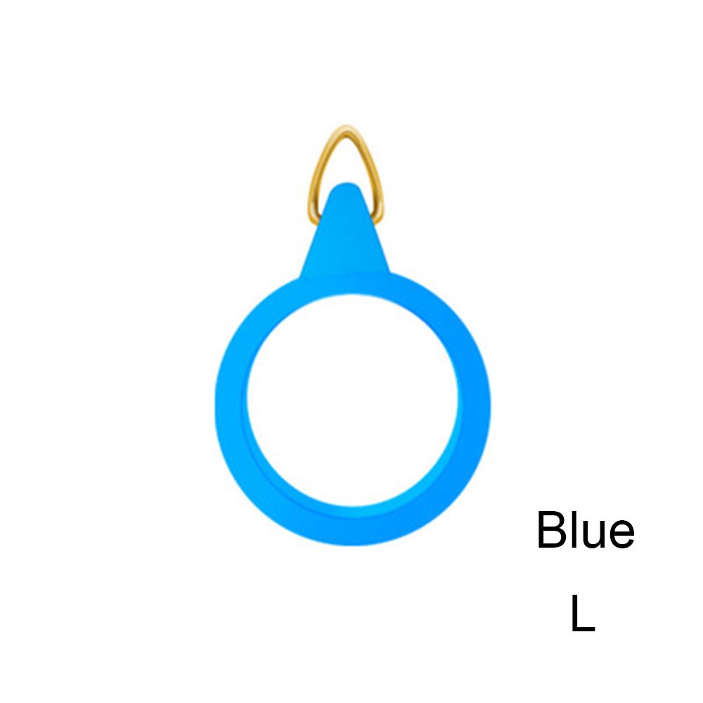 1Set Fishing Hook Keeper Lure Bait Holder with 3 Rubber Rings for Fishing Rod Fishing Gear Portable Accessories Fixed Bait: blue L