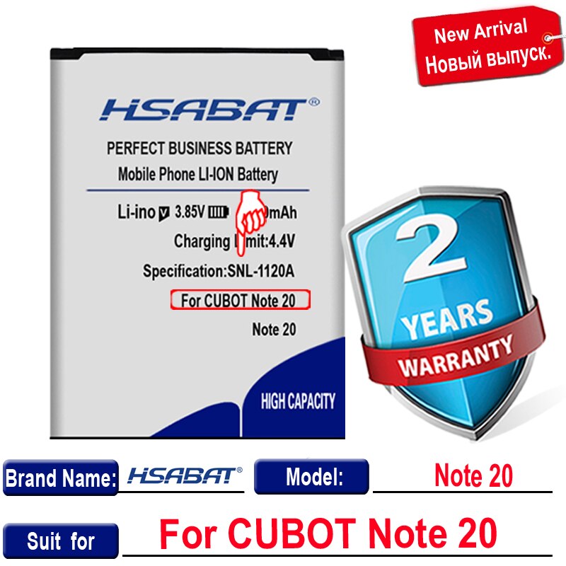Hsabat 5000 mah akku für cubot note 20 /  und note 20 pro