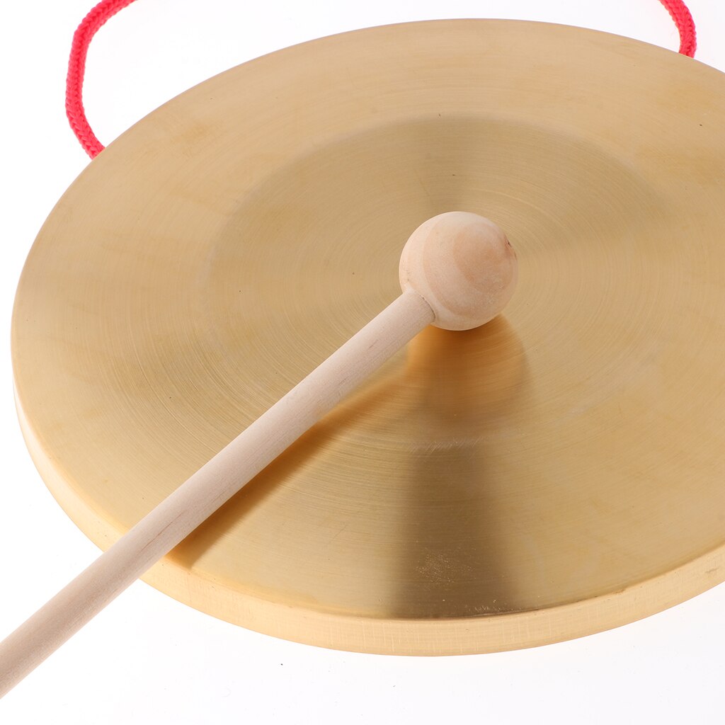 Cymbales en cuivre de chapelle de 18 cm, Gong manuel, Percussion d'opéra en cuivre, jouets éducatifs pour enfants