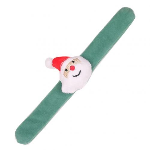 1 pièces enfants noël Santa cerf chapeau arbre gifle Bracelets envelopper bracelet anneau bande fête jouets anniversaire fête: Santa Claus