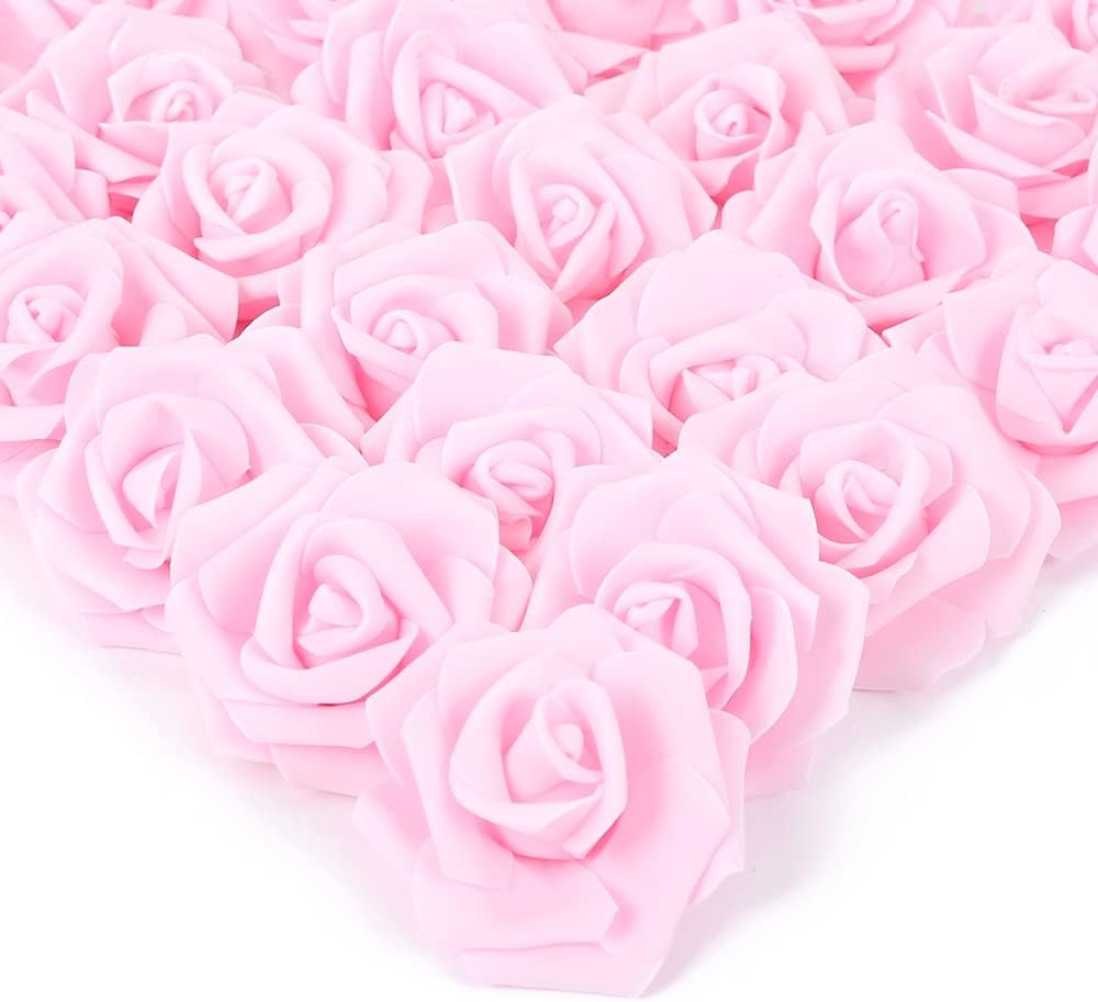 PE-Schaum Rose Hochwertige Blume Weihnachten Hochzeit Brautstrauß Auto Dekor DIY Geschenkbox Kranz Zuhause Outdoor Garten Party: XS / Hellrosa