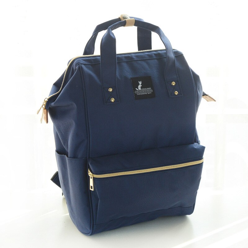 Luier Tas Mode Multi-Functionele Grote Capaciteit Handtas Rugzak Verpleging Draagbare Mother 'S Tas: Blue