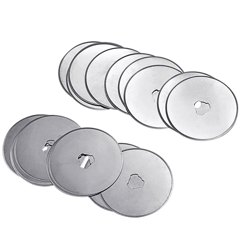 20 piezas hoja de disco de corte rotativo de 45mm, cuchillas de repuesto para tela, vinilo, papel, Patchwork, herramientas de costura de cuero, Kit de corte Circular