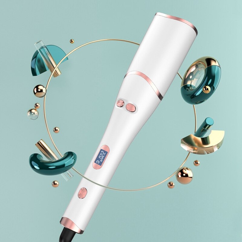 Curling Iron Rotating Curling Iron Quick and Lasting Styling Curling Iron Electric Curling Iron