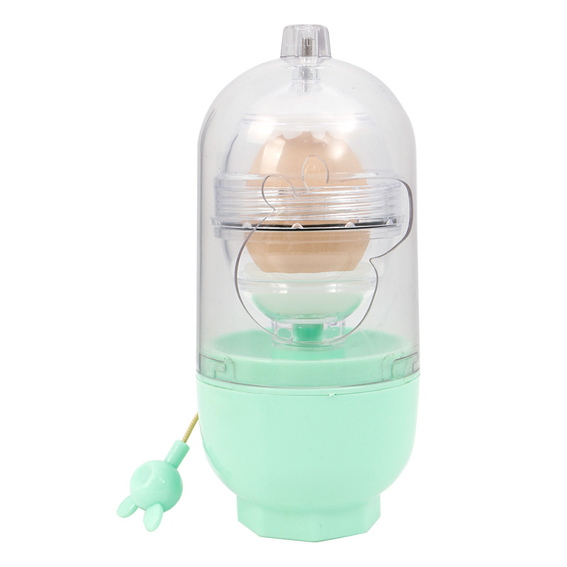 Eigeel Shaker Gadget Handleiding Mengen Gouden Garde Eieren Spin Mixer Stiring Maker Puller Koken Bakgereedschap Keuken Accessoires: Sky Blue