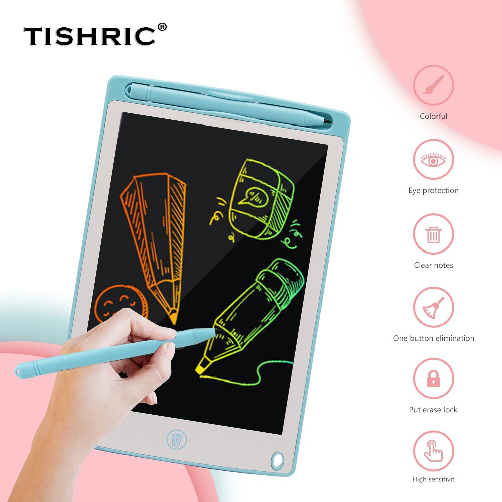 TISHRIC Digital Drawing Tablet KIds Lcd Writing Tablet Graphics Tablet Handwriting Pads Electronic Ultra-thin Graphic Board